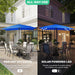 8X10' Rectangle LED Lighted Umbrella Patio Umbrella Outdoor W/Crank