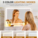 Makeup Vanity Desk with Mirror and Lights, Vanity Table and Chair Set with 5 Drawers and Charging Station, Bedroom Dresser LED Mirror Stepless Dimmable & 3 Color Modes Adjustable, White