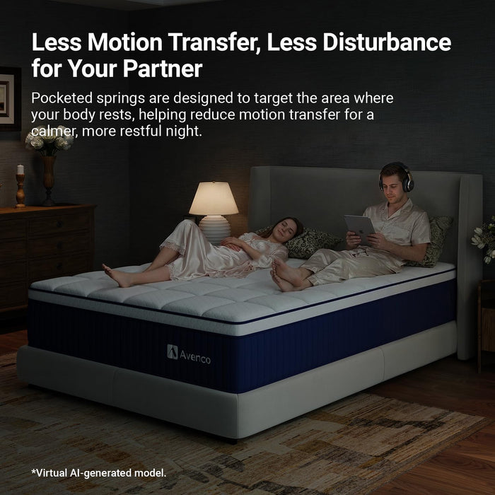 Hybrid Mattress with Gel Memory Foam, 10 Inch Twin Size Mattress