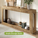 Narrow Console Tables, 63" Couch Table behind Sofa, Extra Long Console Table for Entryway, Hallway, Living Room, Entrance, Foyer, Modern Light Oak Brown