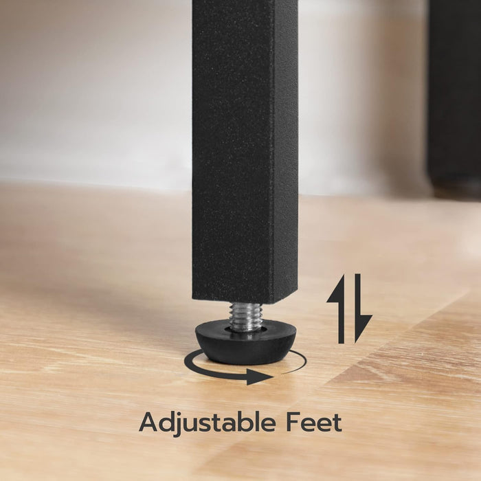 Console Table, 47.2" Narrow Entryway Table, Sofa Table with Shelf, Entrance Table for Living Room, Hallway, Foyer, Corridor, Office, Metal Frame, Rustic Brown and Black BF20XG01G1