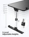 Laptop Desk for Bed,  Height & Angle Adjustable Laptop Stand for Bed, Lap Desk Bed Tray Table, Light Weight Foldable Portable Laptop Table for Couch Sofa Chair Floor Desk for Adults, Kids (Black)