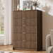 47" Tall Fluted 5-Drawer Dresser for Bedroom, Walnut