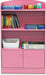 LOVA Book Shelf, Bookshelf with Storage Cabinet, Bookcase with Door, 11.8 X 23.6 X 37.3, for Living Reoom, Bedroom, Home Office, Pink