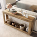 Narrow Console Tables, 63" Couch Table behind Sofa, Extra Long Console Table for Entryway, Hallway, Living Room, Entrance, Foyer, Modern Light Oak Brown