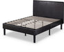 Gerard Faux Leather Upholstered Platform Bed Frame, Mattress Foundation, Wood Slat Support, No Box Spring Needed, Easy Assembly, Full