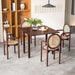 40" Foldable Rectangle Dining Table, Wooden Kitchen Table for 2-4