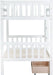 Twin over Twin Wood Bunk Bed with 2 Drawers for Girls,Boys,Convertible into 2 Beds,Wood Bunk Bed with Ladder and Safety Guardrails,No Box Spring Needed, White