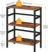 23.6Inch 3Tier Bookcase Industrial Frame Storage Display