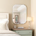 Silver Wall Mirror-Beveled Edge Frameless Mirror for Bathroom, Vanity, Bedroom, Rectangle Mirrors （32X24Inch）