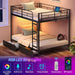 Metal Bunk Bed FullOverFull USB Charging MatteBlack
