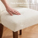 Dining Chairs Set of 4, Upholstered Wooden Kitchen Chairs, Beige
