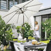 9' Outdoor Patio Umbrella, Outdoor Table Umbrella, Yard Umbrella, Market Umbrella with 8 Sturdy Ribs, Push Button Tilt and Crank