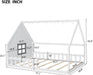 Full Size Montessori Floor Bed LEDIlluminated White