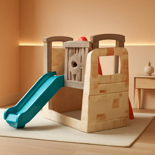 Woodland Climber II Kids Playset, Ages 2 –6 Years Old, Toddler Slide and Climbing Wall, Outdoor Playground for Backyard, Sturdy Plastic Frame, Easy Set Up