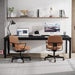 2-Person Home Office Desk, 78.7" Extra Long Computer Desk, Double Workstation for Home Office, Work Desk for Two People (Black)