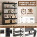 Commercial Grade Steel Bookcase With Adjustable Shelves