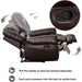 Classic and Traditional Leather Recliner Chair (Brown)