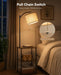 Floor Lamp with Table, Side Table for Living Room, 3 CCT 9W LED Bulb