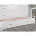 Deerfield Murphy Bed Chest Queen White with Charging Station