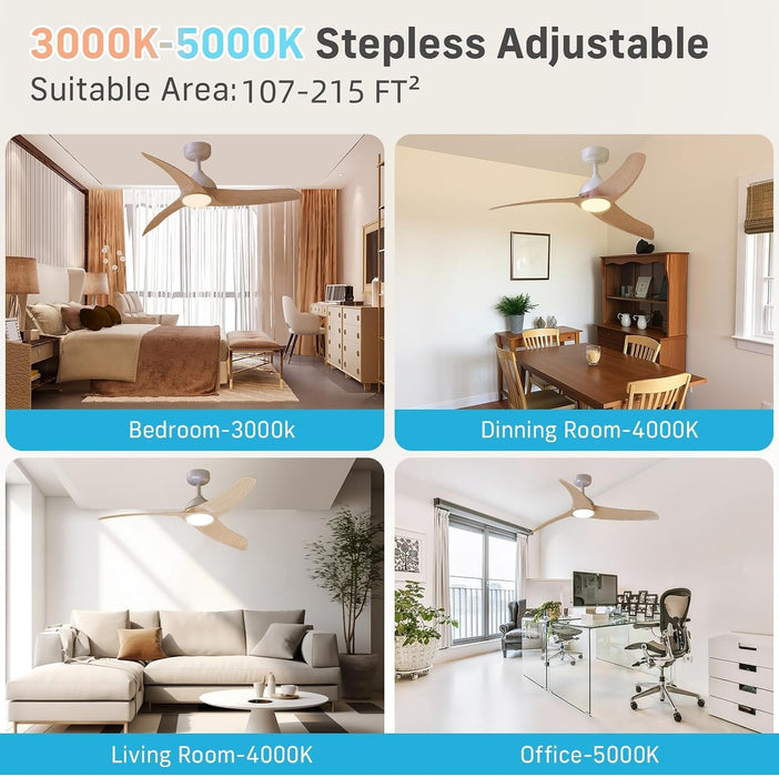 Contemporary 42 Inch Brushless Ceiling Fan Control