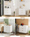 3 Drawer Dresser for Bedroom, 27.6" Modern Storage Dresser, White