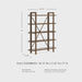 Signature Design by Ashley Roanhowe Contemporary 5-Tier 71" Bookcase, Light Brown