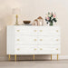 6 Drawer Dresser for Bedroom, 47" Wide Large Storage Chest of Drawers