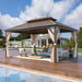 10x13 Feet SolidTop Gazebo Galvanized Steel Roofing