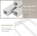 White Metal Bunk Bed TwinOverFull HeavyDuty Railings