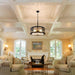 Twenty Inch Black Farmhouse Chandelier Glass Shade