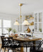 Linear Chandelier, Modern Chandelier for Dining Room Light Fixture, Dining Light Fixtures with Milk Glass Shade Pendant Lights Kitchen Island for Restaurant, Living Room (Gold, 2-Lights)