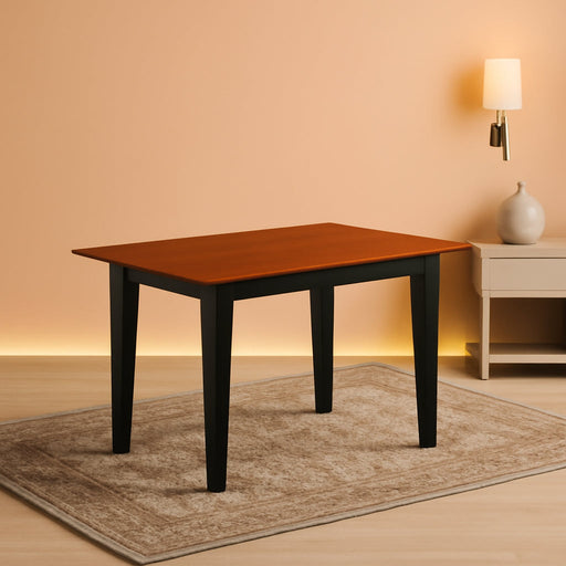 Wooden Kitchen Table with Cherry Rectangular Tabletop