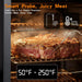Large Vertical Electric Smoker Grill – 633 Sq in | 4-Rack BBQ Smoker with Built-In Meat Probe, Wood Chip Loader &Weather-Resistant Cover – Perfect for Steak, Fish, Ribs (Black)