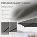 Cantilever Patio Umbrella, Large Square Outdoor Offset Umbrella with Aluminum Pole, 360-Degree Rotation for Garden, Deck, Pool