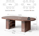 78.7" Dining Table for 6-10 People, Oval Dining Room Table with 3-Tier Storage Shelf, Modern Wood Kitchen Tables with Heavy Duty Pedestal Base for Home, Dining Room, Walnut
