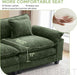 120Inch Green Modular Sectional Sofa Featuring Ottoman