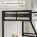 Reinforced Structural Industrial Steel Black Bunk Bed