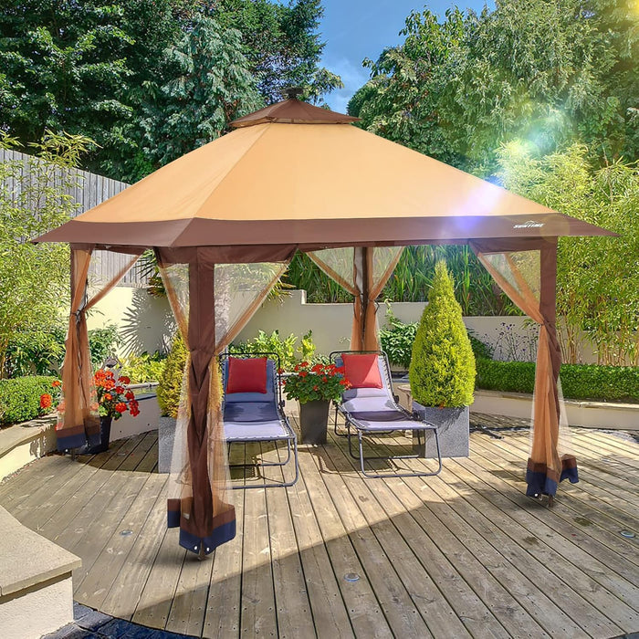 Instant Pop Up Gazebo Canopy 10x10 AllWeatherDurable
