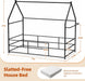 Twin Floor BedFrame Montessori HouseBed Guardrails