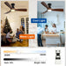 42-Inch Ceiling Fans with Lights: Walnut 3 Blade Flush Mount Low Profile Ceiling Fan for Bedroom - Dimmable Indoor Outdoor Fan with Remote Control Ultra Quiet DC Motor Timer