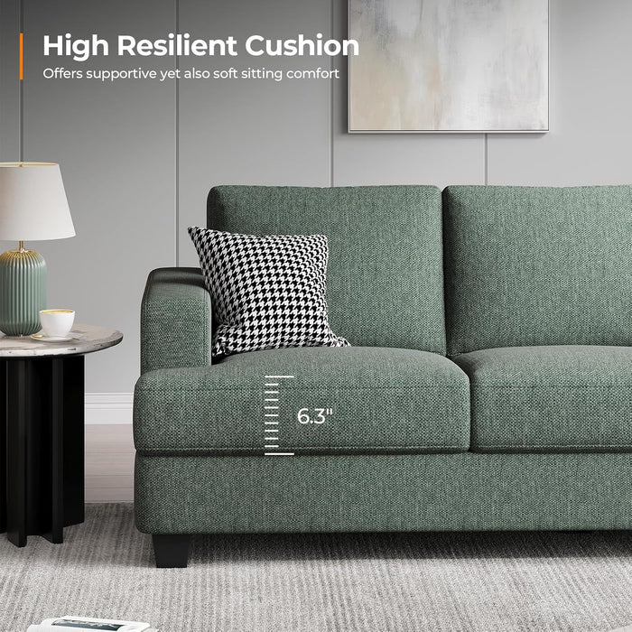 89 Inch Luxurious Sofa Featuring Oversized Armrests