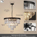 Black Crystal Chandelier FourTier Hanging Ceiling Lamp