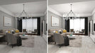 48 Inch Black Wagon Wheel Chandelier CrystalShades