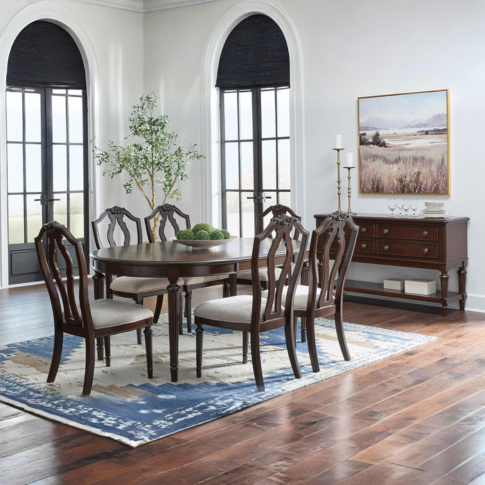 Lavinton Traditional Upholstered Dining Chairs - Tan (Set of 2)