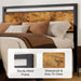 Easy Assembly Queen Bed Frame & Headboard Footboard,Underbed Storage
