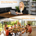 SeventyPointEight Inch Rustic Brown Farmhouse Dining Table