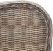 Home Collection Daejon Coastal Rattan Legs Camelback Headboard Full Size Bed BED8001A-F, Grey/Espresso