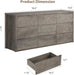 9 Drawer Dresser for Bedroom, Wide Modern Chest of Drawers, Large Wood Dresser Wooden Storage Organizer for Living Room, Hallway Entryway