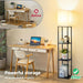 Triple Tier Contemporary Standing Lamp With Shelving